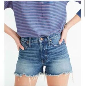 MADEWELL The Perfect Jean Shorts Size 31 Blue